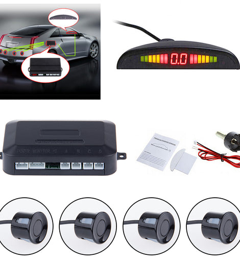 Universal Car LED Parking Sensor 4 Sensors system